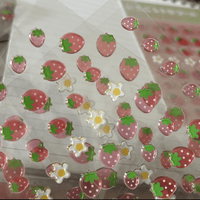 Thumbnail for Sweet Strawberry Crystal 3D DIY Decoration Stickers - ArtGalleryZen