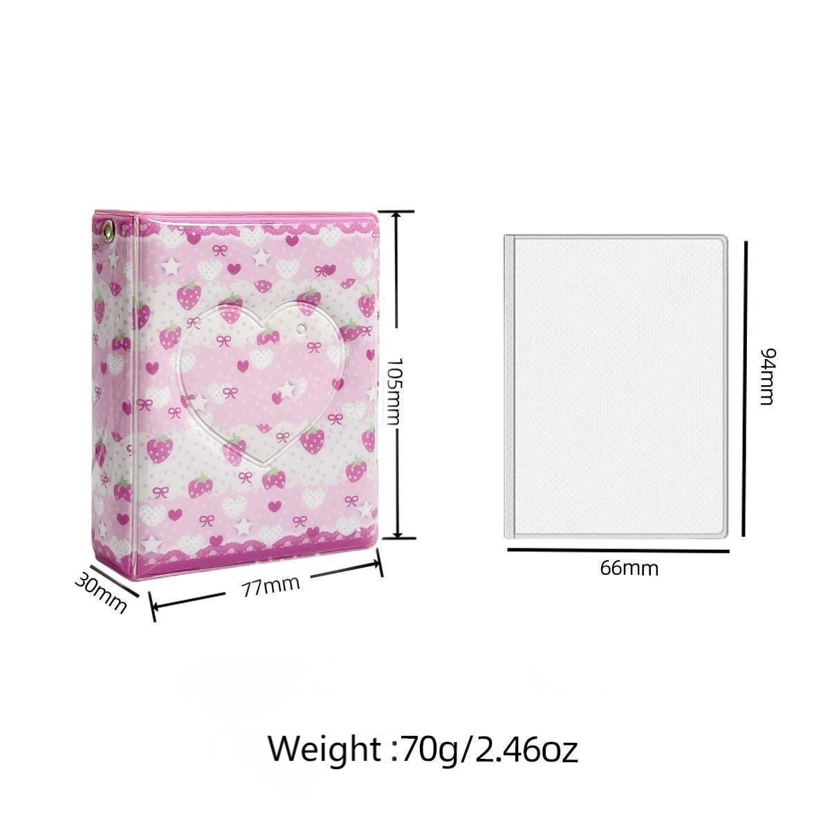 Sweet Strawberry Kpop 3 Inch Mini Photocard Album - ArtGalleryZen