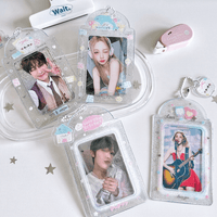 Thumbnail for Sweet Transparent Glitter Kpop Keychain Photocard Holder - ArtGalleryZen