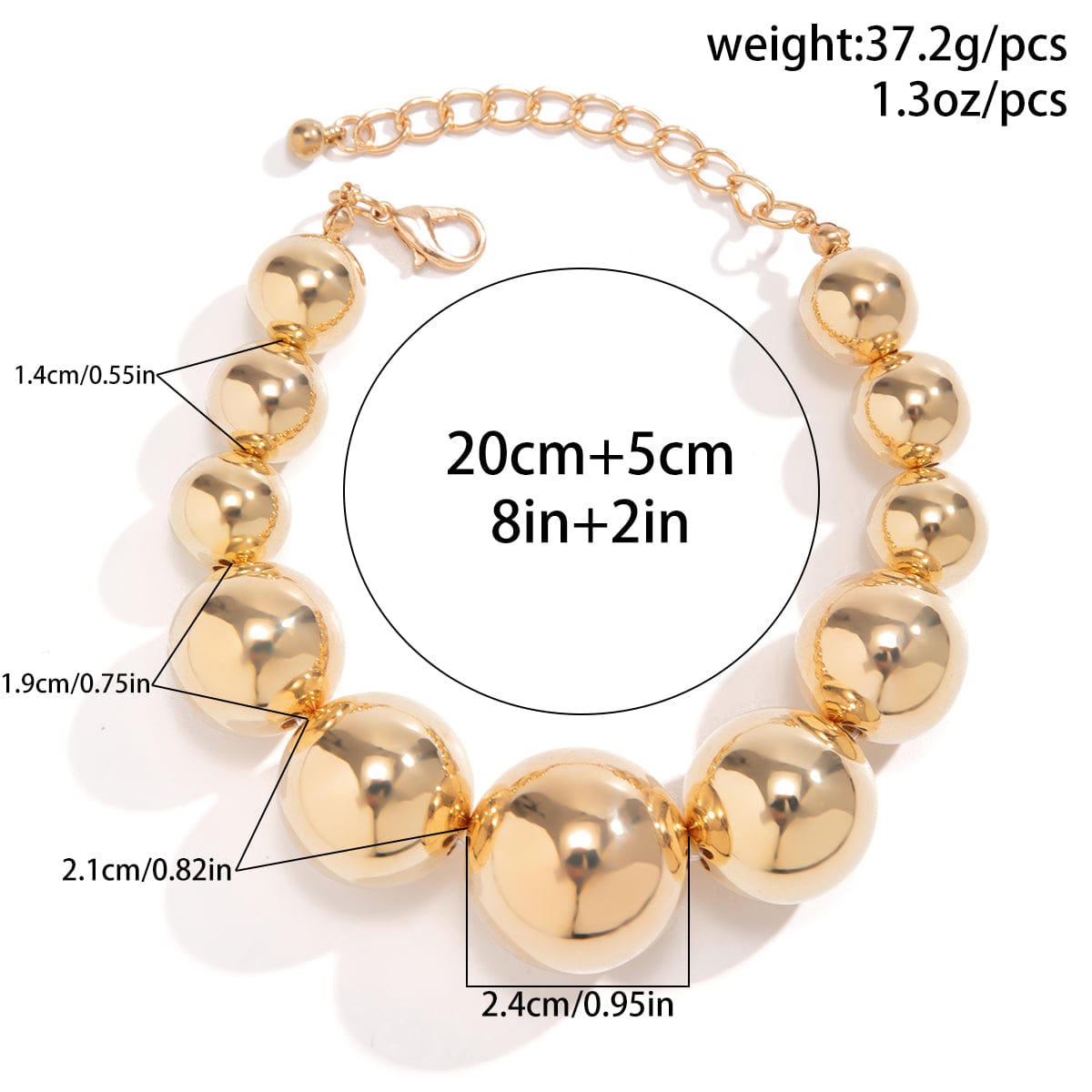 Ellani Stainless Steel Ball Bracelet with ... @ $79.00