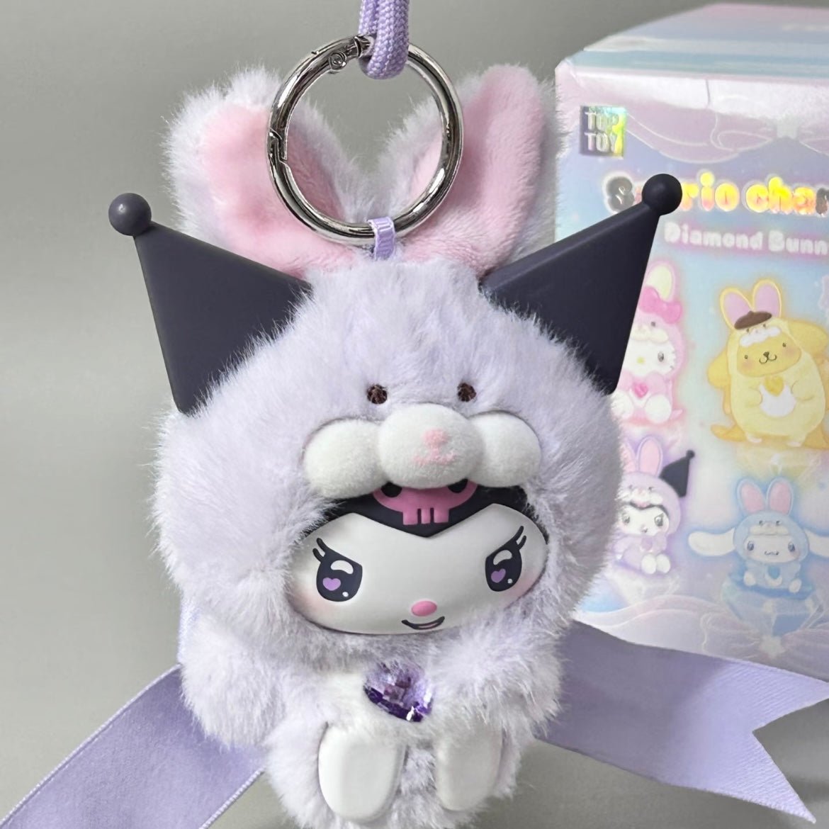 TOPTOY Sanrio Diamond Bunny Baby Series Plush Keychain Doll Blind Box - ArtGalleryZen