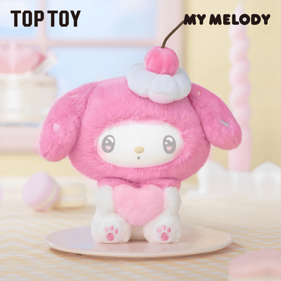 TOPTOY Sanrio My Melody 50th Anniversary Milk Candy Series Plush Keychain Blind Box - ArtGalleryZen