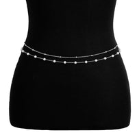 Thumbnail for Trendy Boho Layered Pearl Saturn Belly Chain Set - ArtGalleryZen