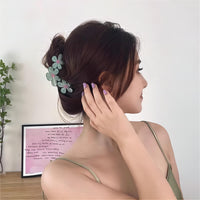Thumbnail for Trendy Colorful Hand-drawn Painting Flower Hair Clip - ArtGalleryZen