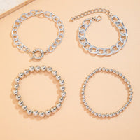 Thumbnail for Trendy Curb Link Ball Chain Stackable Bracelet Set - ArtGalleryZen