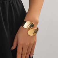 Thumbnail for Trendy Geometric Glossy Open Bangle Bracelet - ArtGalleryZen