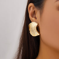 Thumbnail for Trendy Gold Plated Seashell Earrings - ArtGalleryZen