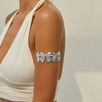 Thumbnail for Trendy Gold Silver Plated Bowknot Arm Cuff - ArtGalleryZen