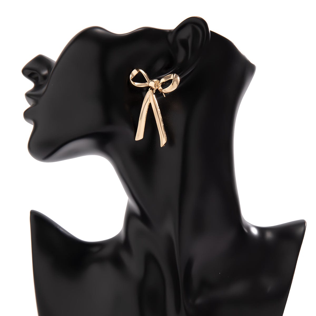 Trendy Gold Silver Plated Bowknot Earrings - ArtGalleryZen