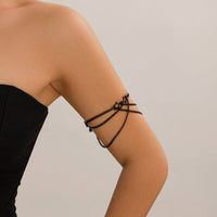 Thumbnail for Trendy Hollow Star Layering Curb Arm Chain - ArtGalleryZen