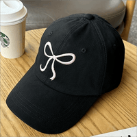 Thumbnail for Trendy Korean Embroidered Bowknot Adjustable Baseball Cap - ArtGalleryZen
