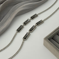 Thumbnail for Trendy Rhinestone Long Chain Necklace - ArtGalleryZen