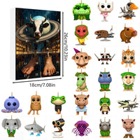 Thumbnail for Tung Tung Tung Sahur Italian Brainrot Advent Countdown Calendar With 24pcs Keychain - ArtGalleryZen