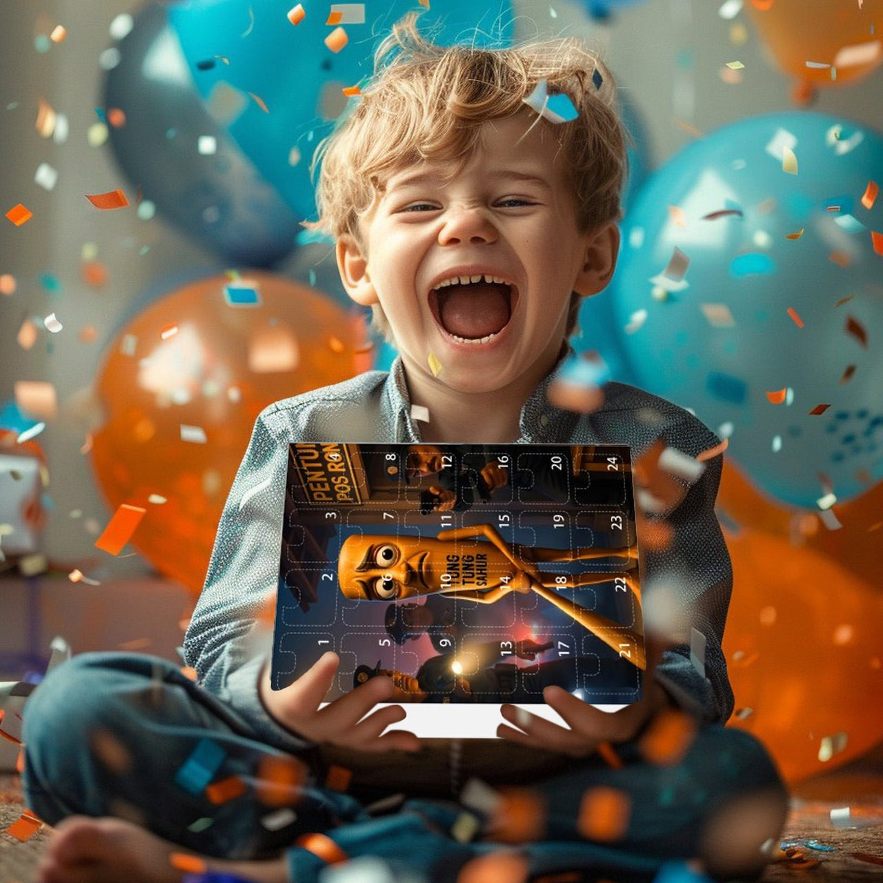 Tung Tung Tung Sahur Italian Brainrot Advent Countdown Calendar With 24pcs Keychain - ArtGalleryZen