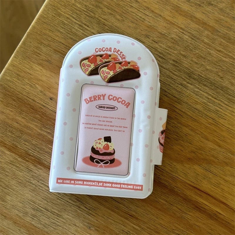 Waffles Strawberry Cake Kpop 3 Inch Mini Photocard Album - ArtGalleryZen
