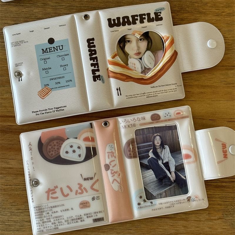 Waffles Strawberry Cake Kpop 3 Inch Mini Photocard Album - ArtGalleryZen