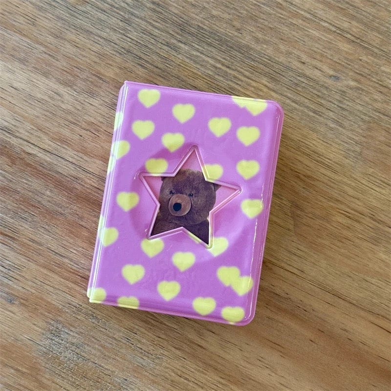 Y2K Flower Heart Bow Kpop 3 Inch Mini Photocard Album - ArtGalleryZen