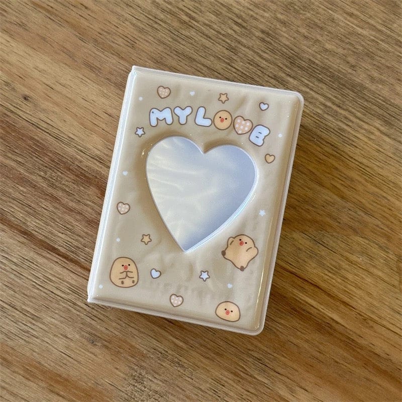 Y2K Flower Heart Bow Kpop 3 Inch Mini Photocard Album - ArtGalleryZen