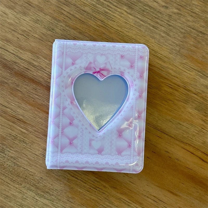 Y2K Flower Heart Bow Kpop 3 Inch Mini Photocard Album - ArtGalleryZen