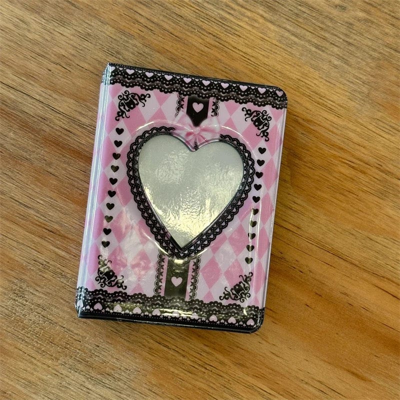 Y2K Flower Heart Bow Kpop 3 Inch Mini Photocard Album - ArtGalleryZen