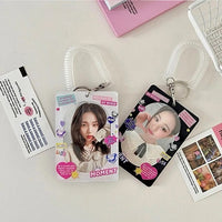 Thumbnail for Y2K Lucky Club Double Window Kpop Keychain Acrylic Photocard Holder - ArtGalleryZen