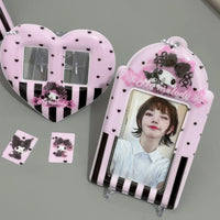 Thumbnail for Y2K My Melody Heart Kpop Keychain Photocard Holder - ArtGalleryZen