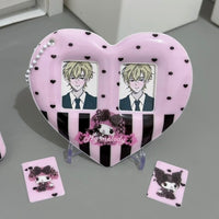 Thumbnail for Y2K My Melody Heart Kpop Keychain Photocard Holder - ArtGalleryZen