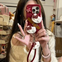 Thumbnail for Y2K Plush Sanrio Hello Kitty iPhone Case With Accessories - ArtGalleryZen
