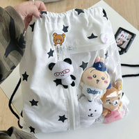 Thumbnail for Y2k Star Kpop Fan Display Drawstring Backpack - ArtGalleryZen