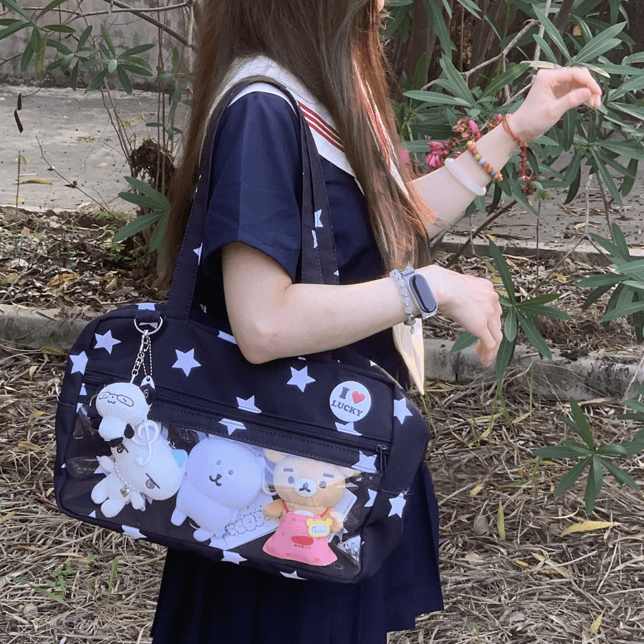 Y2K Star Kpop Fan Display Shoulder Crossbody Bag - ArtGalleryZen