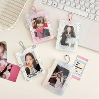 Thumbnail for Y2K Star Kpop Keychain Acrylic Photocard Holder - ArtGalleryZen