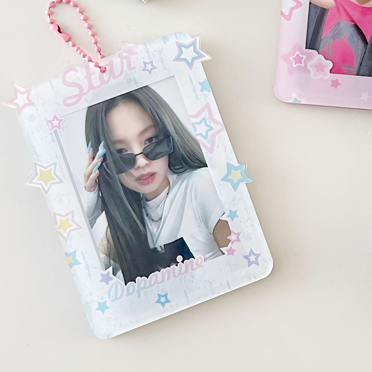 Y2K Star Kpop Keychain Acrylic Photocard Holder - ArtGalleryZen