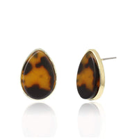 Thumbnail for Acrylic Leopard Pattern Earrings - Tortoise Shell  Drop Shape Earrings - ArtGalleryZen