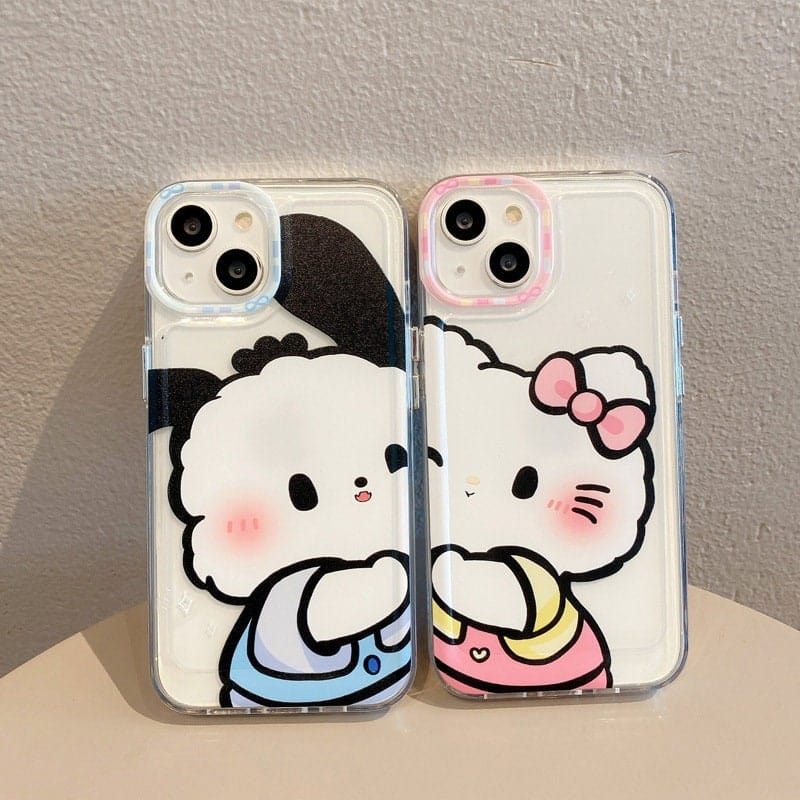 Anime Hello kitty & Pochacco Kawaii iPhone Case - ArtGalleryZen