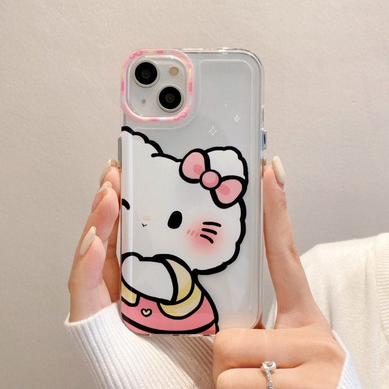 Anime Hello kitty & Pochacco Kawaii iPhone Case - ArtGalleryZen