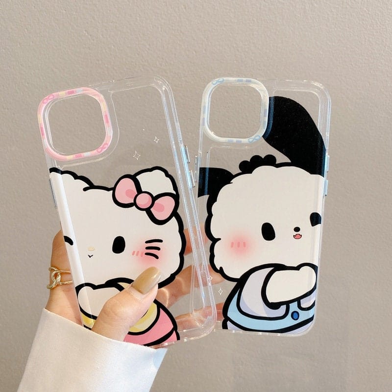 Anime Hello kitty & Pochacco Kawaii iPhone Case - ArtGalleryZen