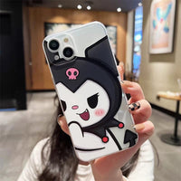 Thumbnail for Anime My Melody Kuromi Kawaii iPhone Case - ArtGalleryZen