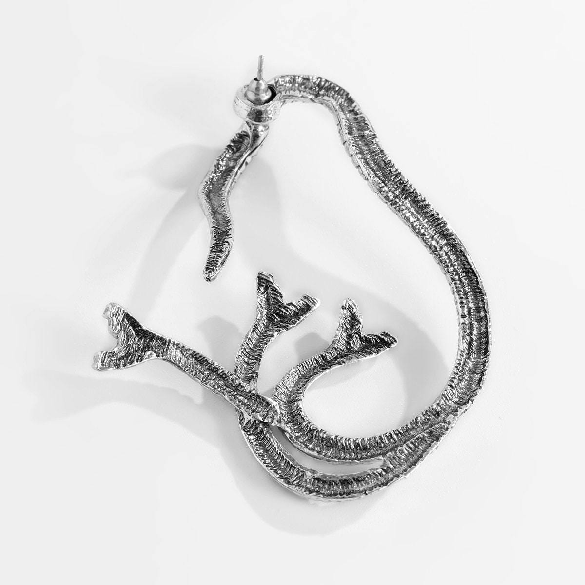 Antique Snake Ear Cuff Climber Crawler Wrap Earring - ArtGalleryZen