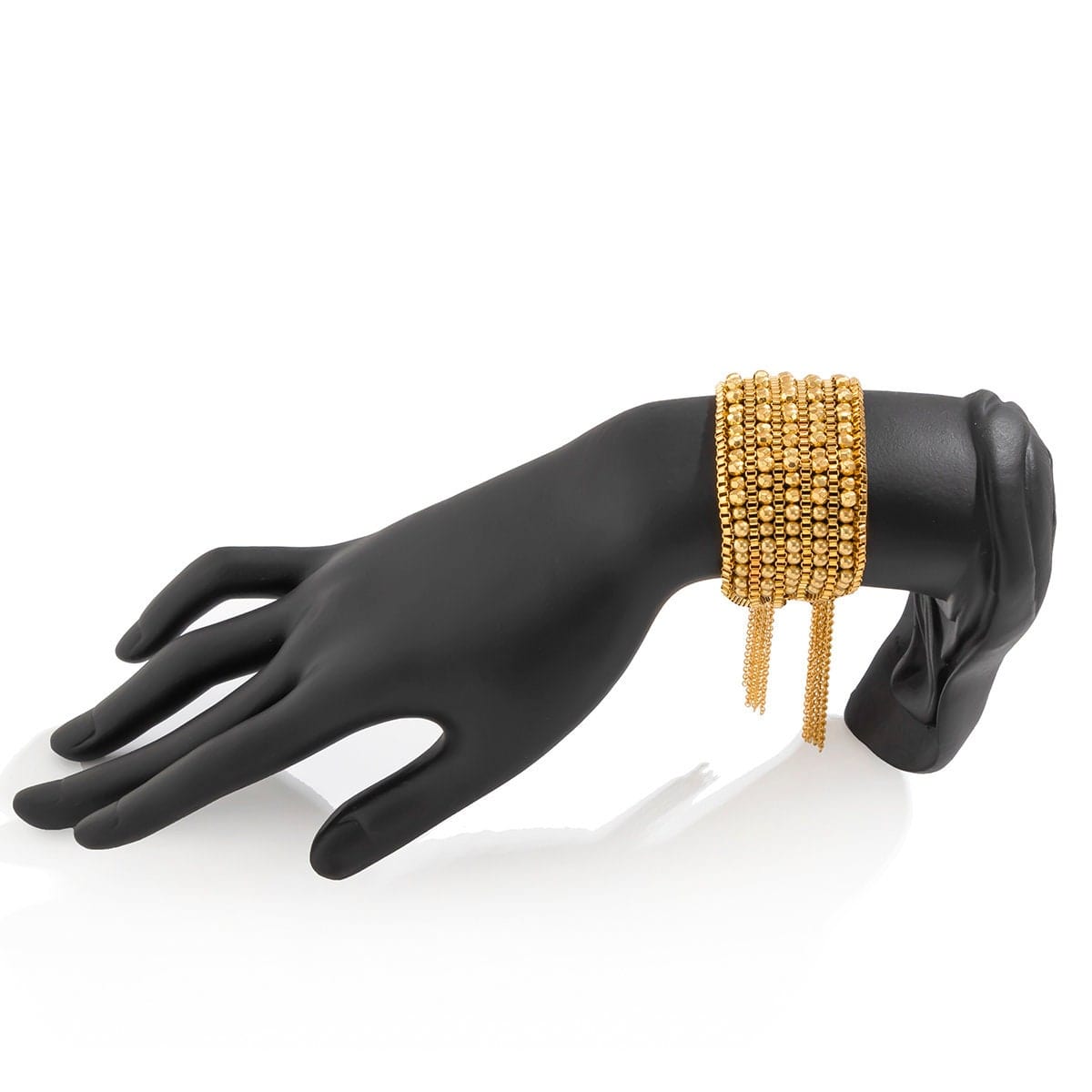 Bohemia Gold Plated Chain Tassel Wristband Bracelet - ArtGalleryZen