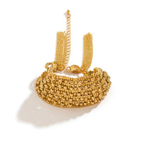 Thumbnail for Bohemia Gold Plated Chain Tassel Wristband Bracelet - ArtGalleryZen