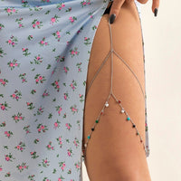 Thumbnail for Bohemian Layered Colorful Enamel Heart Tassel Elastic Thigh Leg Chain - ArtGalleryZen