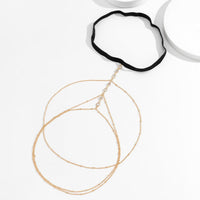 Thumbnail for Bohemian Layered Rhinestone Inlaid Elastic Saturn Thigh Leg Chain - ArtGalleryZen