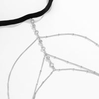 Thumbnail for Bohemian Layered Rhinestone Inlaid Elastic Saturn Thigh Leg Chain - ArtGalleryZen