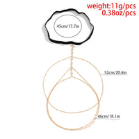 Thumbnail for Bohemian Layered Rhinestone Inlaid Elastic Saturn Thigh Leg Chain - ArtGalleryZen