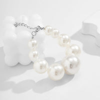 Thumbnail for Boho Chunky Pearl Chain Bracelet - ArtGalleryZen