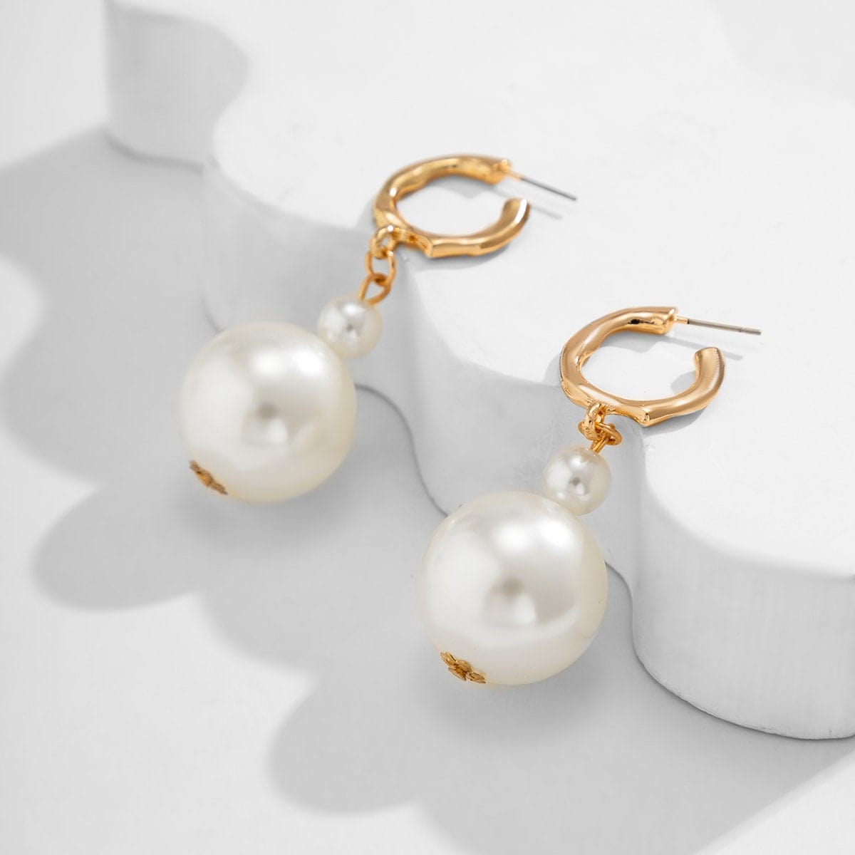 Boho Ribbon Pearl Earrings – ArtGalleryZen