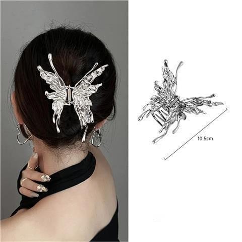 Chic Abstract Hollow Butterfly Chignon Claw Clip Hair Clip - ArtGalleryZen