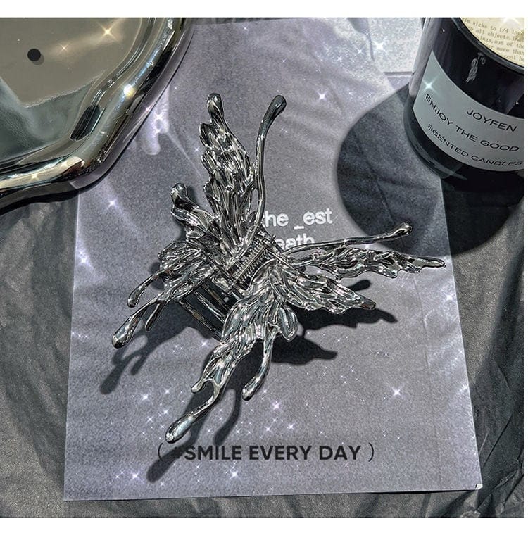 Chic Abstract Hollow Butterfly Chignon Claw Clip Hair Clip - ArtGalleryZen