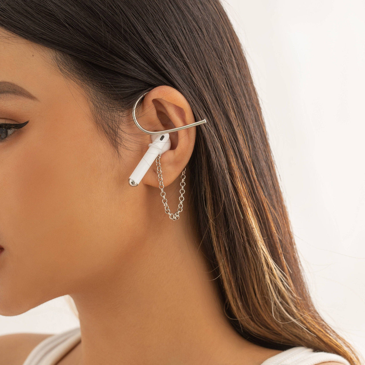 Chic Anti-lost Wireless AirPods Earphone Ear Wrap Chain Earrings - ArtGalleryZen