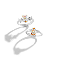 Thumbnail for Chic Antique Angel And Devil Matching Opal Ring Set - ArtGalleryZen